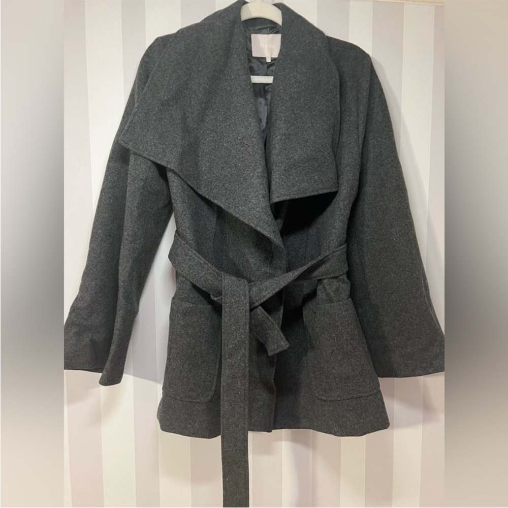 Aeryne  Gray Belted Coat xs l/s